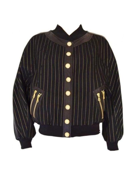 Striped Cotton Teddy Jacket