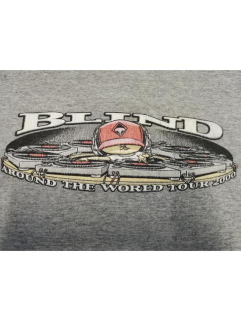 Other Designers Vintage - Vintage Blind Skateboard Tee Around The World Tour 2000