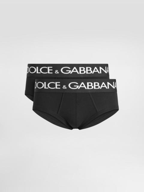 Dolce & Gabbana Two-pack cotton jersey Brando briefs