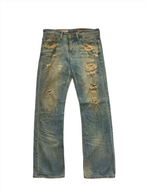 Other Designers AG Adriano Goldschmied - AG Designer slim Straight Leg Distressed Denim Jeans Pants