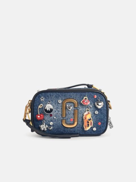 Marc Jacobs 'THE TRINKET CHARM SNAPSHOT' BLUE DENIM BAG