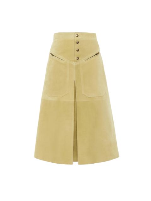 Chloé KNEE-LENGTH SKIRT IN SUEDE