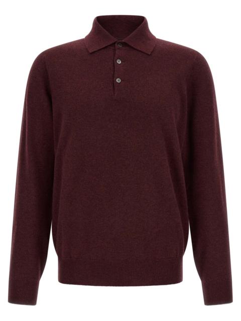 Brunello Cucinelli Brunello Cucinelli Men Cashmere Knit Polo Shirt