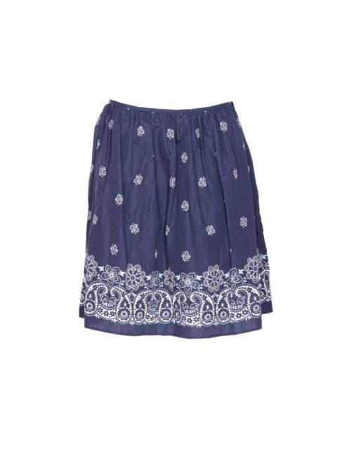 Miu Miu Miu Miu Women Printed Slubbed Poplin Skirt