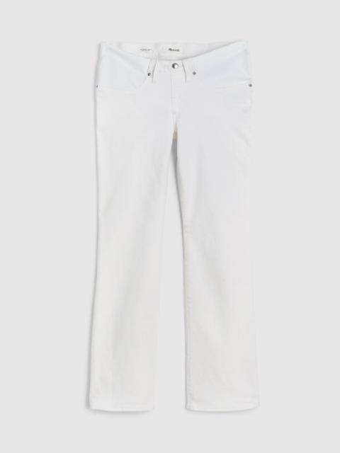 Madewell The Maternity Flare Crop Jean in Super Stretch Denim