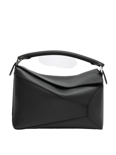 Loewe LOEWE $4100 Medium Puzzle Edge Black Calfskin Shoulder Bag N