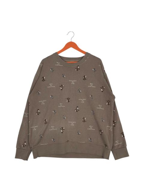 Other Designers Cartoon Network - Authentic Japan ! Tom And Jerry Overprint Sweatshirt