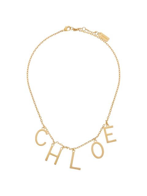 Chloé Chloe Logo Necklace