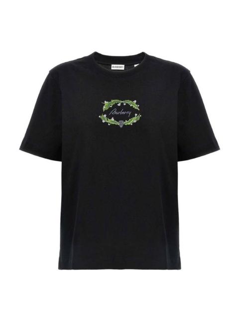 Burberry Burberry Thistle Logo Cotton T-Shirt