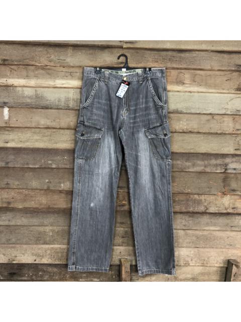 Other Designers Vintage - Vtg Hanes Grey Multipocket Denim Pants #4962