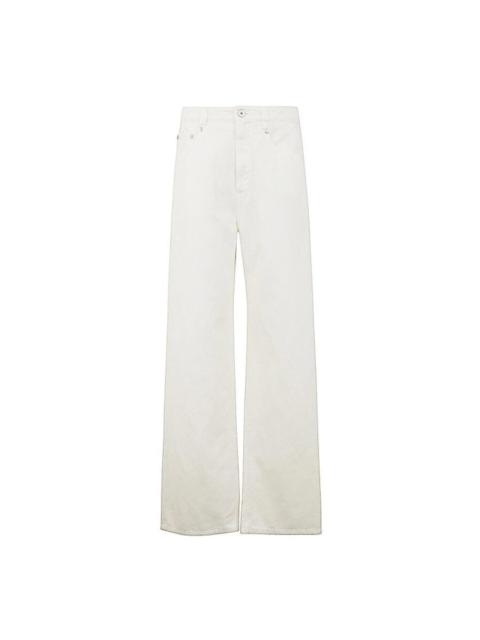 Brunello Cucinelli Brunello Cucinelli Wonaturale Cotton Linen Wide Leg Trousers