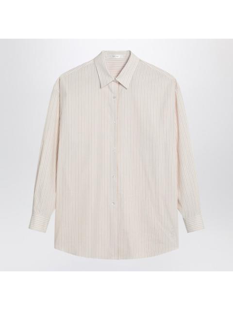 The Row The Row Beige striped Caster shirt