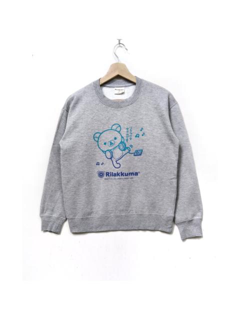 Other Designers Anime × Japanese Brand - Rilakkuma Japanese Anima Cartoon Crewneck Sweatshirt