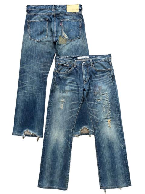 Other Designers Vintage Edwin XV Patch Work Jeans Distressed Jeans 34x30