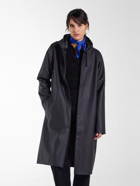 Stutterheim Stutterheim Stockholm Hooded Long Raincoat in Black at Nordstrom