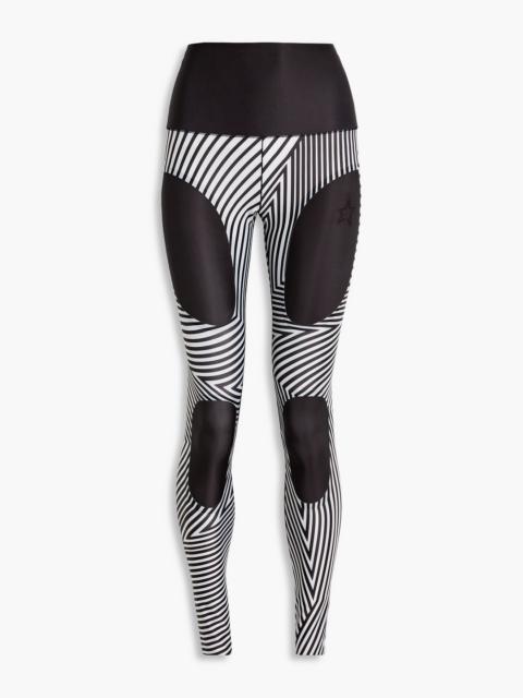 PERFECT MOMENT Printed stretch-jersey leggings
