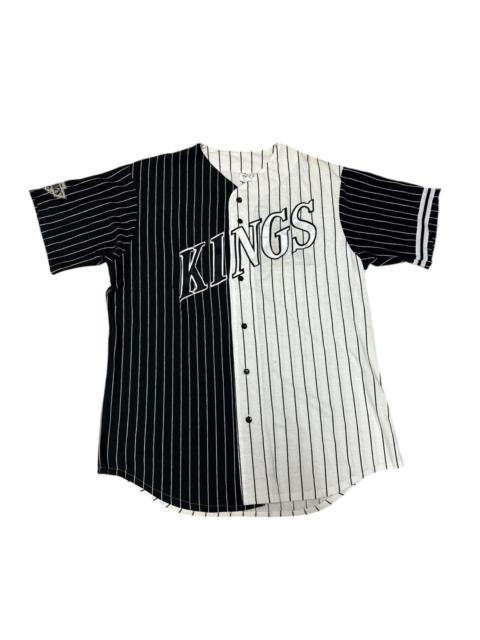 Other Designers Vintage - 1980s LOS ANGELES KINGS PINSTRIPES BASEBALL JERSEY XL