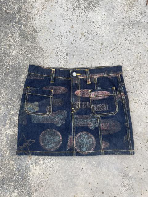 Other Designers Hysteric Glamour - Hysteric Glamour faded glitter Mini Denim Skirt