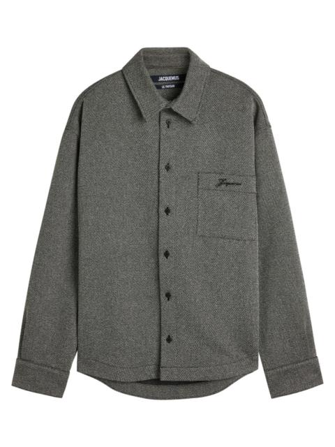JACQUEMUS Jacquemus La Chemise Molino Wool-blend Overshirt