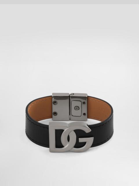 Dolce & Gabbana Calfskin bracelet with DG logo