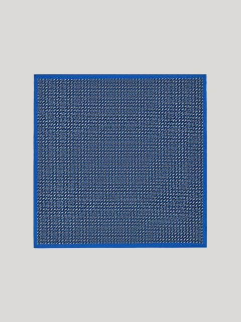 Canali BLUE PRINTED SILK POCKET SQUARE