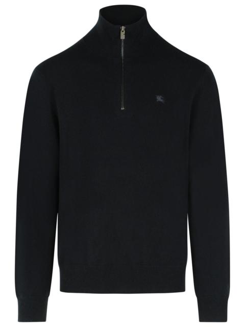 Burberry Burberry Cashmere Blend Funnel Neck Sweater Black