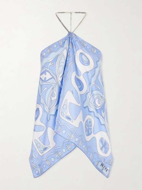 PUCCI Printed Silk-twill Top