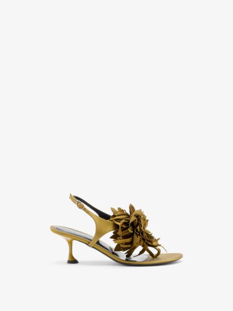 Proenza Schouler Tee Thong Flower Sandals in Satin