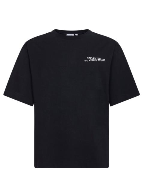 Off-White Off White Men Black Cotton Jersey Type Arrow Skate T-Shirt