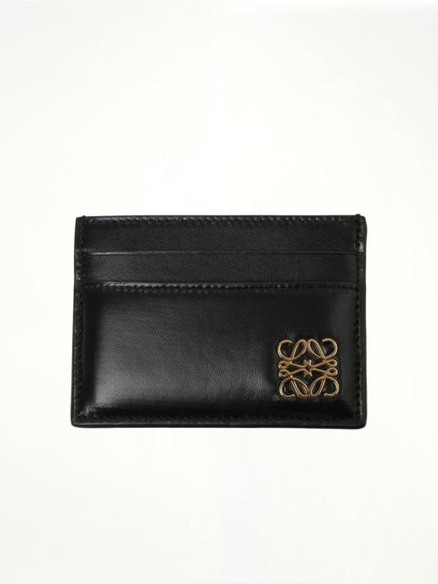 Loewe Anagram Puffer Plain Card Holder in Black