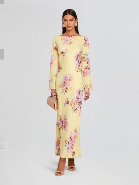 RETROFÊTE KYSHA LONG BIAS DRESS