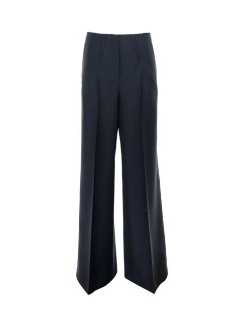 Flared Trousers With Pleats