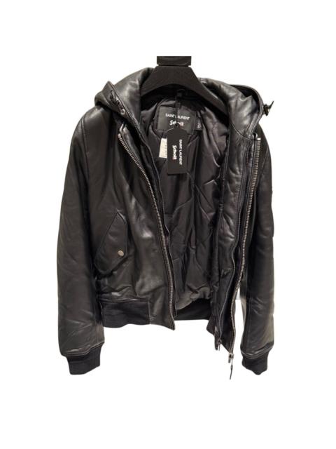 SAINT LAURENT Saint Laurent X Schott Leather Jacket in Small
