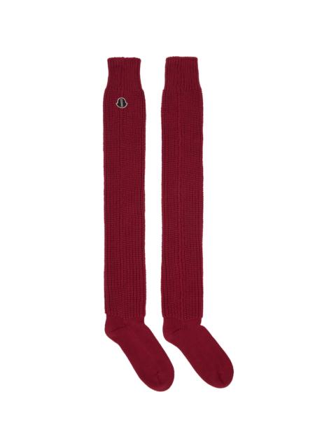 Rick Owens Moncler + Rick Owens Red Hiking Socks