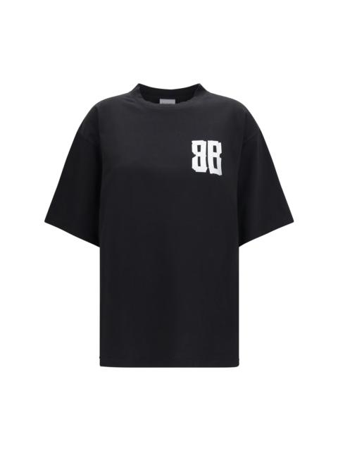 BALENCIAGA Balenciaga Women Glitter Logo T-Shirt