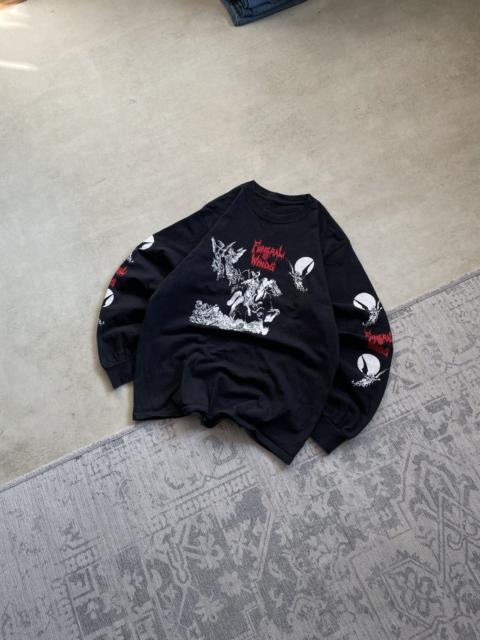 Other Designers Other - 666 Punk Goth Vintage Rock Satanic Anarchy Longsleeve TShirt
