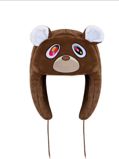 Other Designers Japanese Cartoon Anime Kanye College Dropout Bear Ushanka Brown Hat Cute Y2K Warm Winter Hat