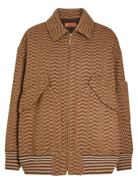 Missoni Missoni Zigzag Wool-blend Bomber Jacket