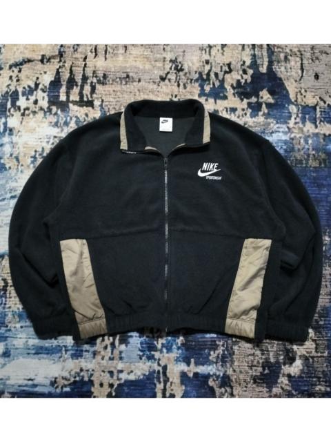 Nike Vintage Y2K Nike Sportswear Fleece Bomber Jacket Style