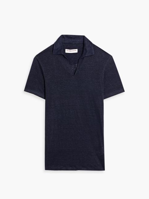 ORLEBAR BROWN Mayer linen-jersey polo shirt