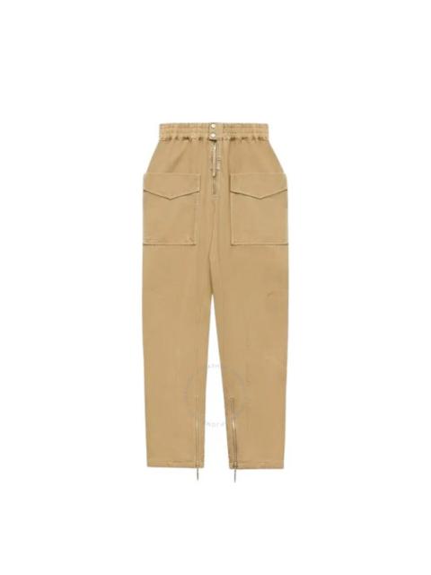 Isabel Marant Men's Khaki Tilseno Cotton Carrot Pants