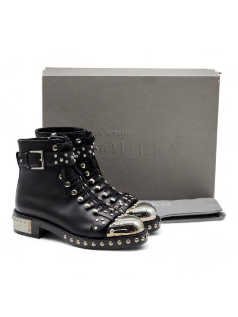Alexander McQueen Alexander McQueen Leather Combat Boots 38.5