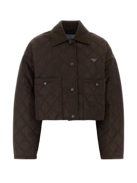 Prada Prada Women Chocolate Re-Nylon Jacket