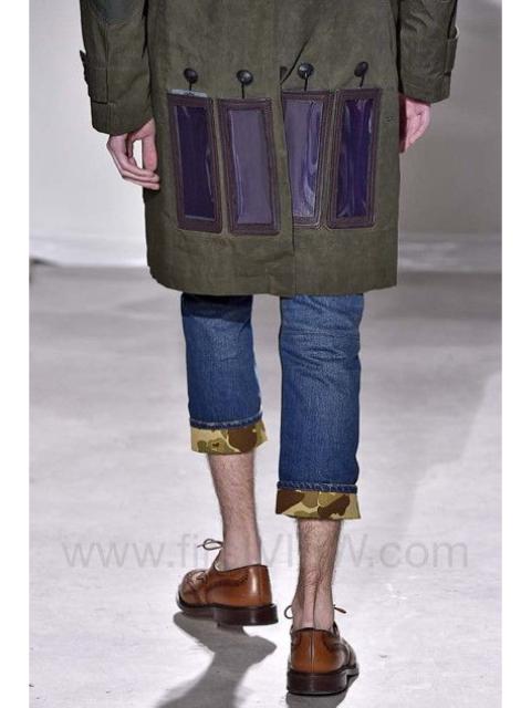 Comme Des Garçons Patchwork camo denim pants.Like R13 or Attachment