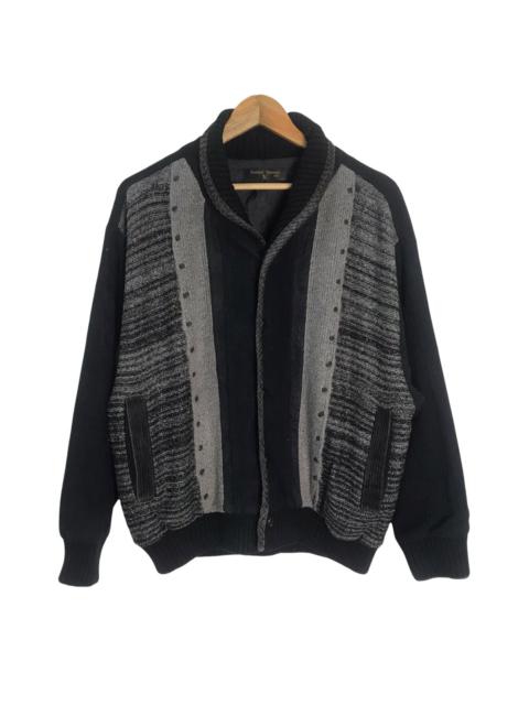 Vintage rudolph valentino knitted bomber jacket