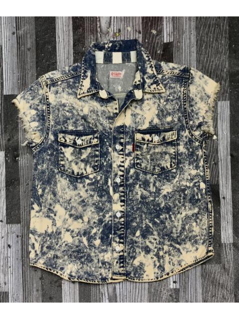 Other Designers Alternative - RNA Stretch Vintage Acid Wash sleeveless Jean Jacket