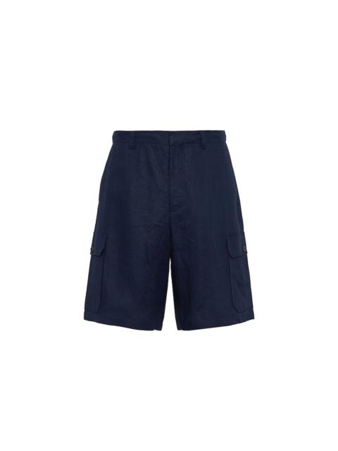Prada Prada Linen Bermuda Men