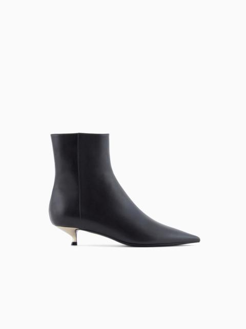 GIORGIO ARMANI CALFSKIN ANKLE BOOTS