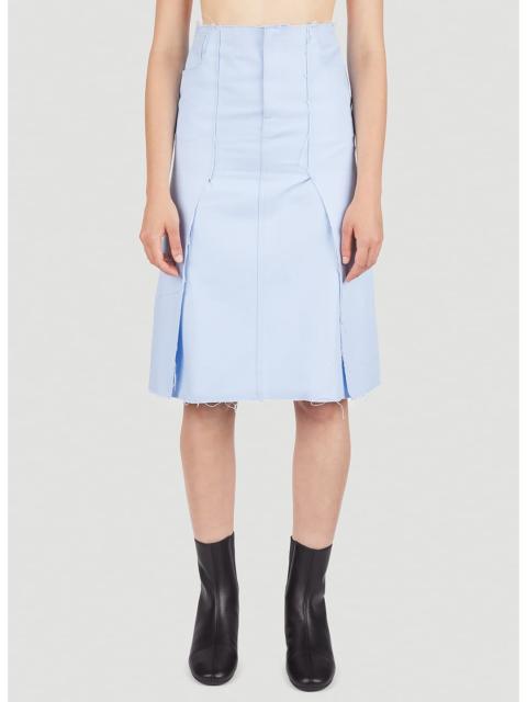Raf Simons Raf Simons Women Panel Denim Skirt