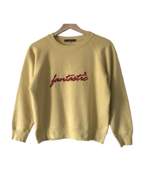 Other Designers Designer - Authentic 2018 Alexa Chung Fantastic Red Flocked Jumper S